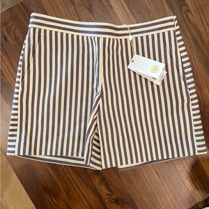 Tory Burch grey striped shorts Size 0